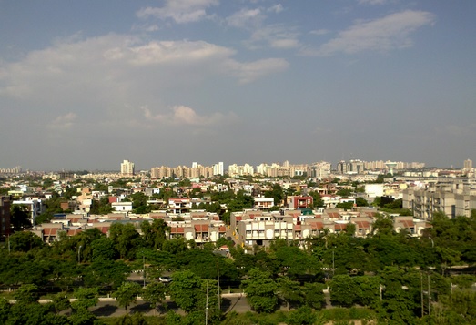 a view of Noida